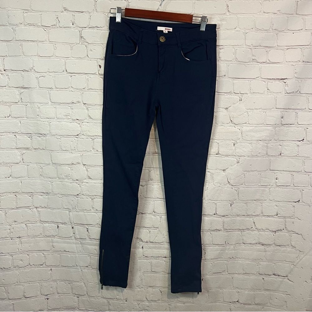 Bongo Navy Blue Skinny Moto Pants size 3